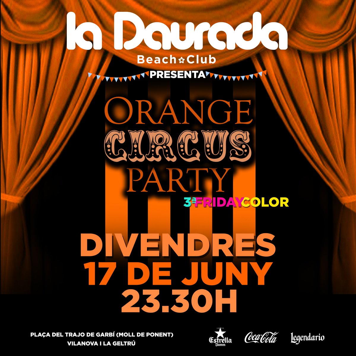LaDaurada's tweet photo. Aquest #FridayColor serà la bomba! Vine i disfruta amb la #CircusParty https://t.co/YNIBRpgtrR