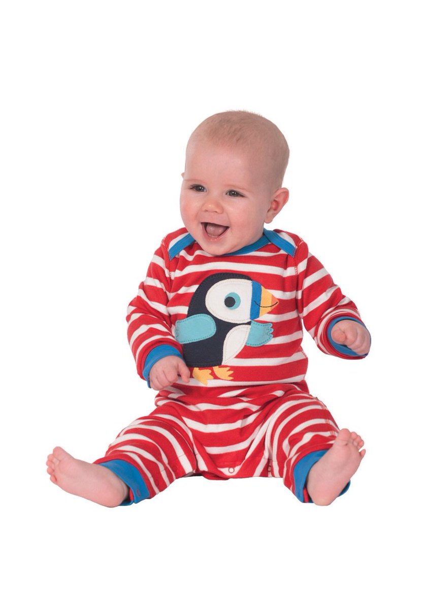 Check out these amazing organic cotton rompers from Frugi! Sizes 0-3 months, 3-6 &amp; 6-12 in store now #cutepuffin