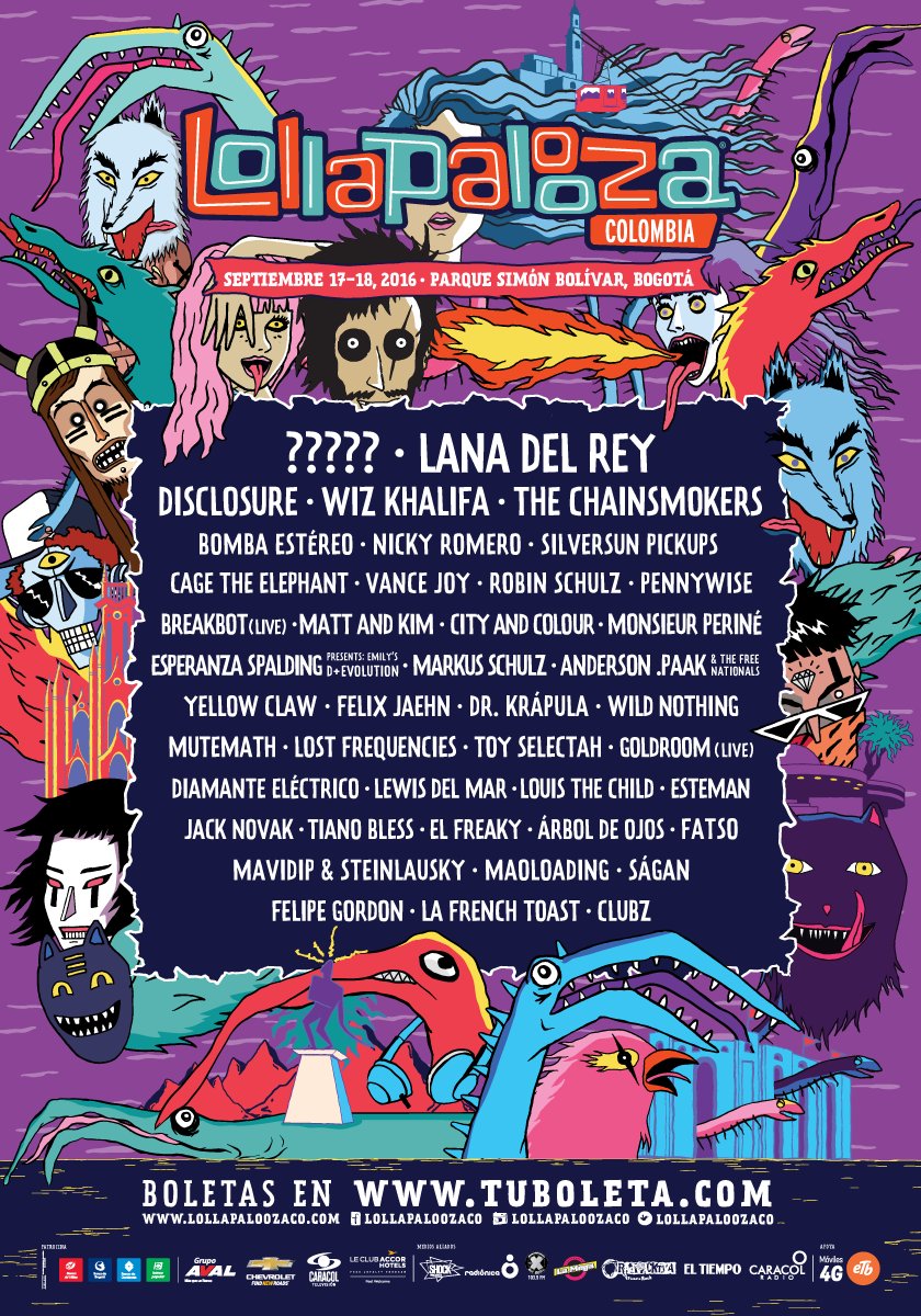 Davidnorrea's tweet photo. El tan esperado cartel con una sorpresa.
@LollapaloozaCO #LOLLAPALOOZACO

https://t.co/eKupivkw0F https://t.co/fcfSkWOqZv