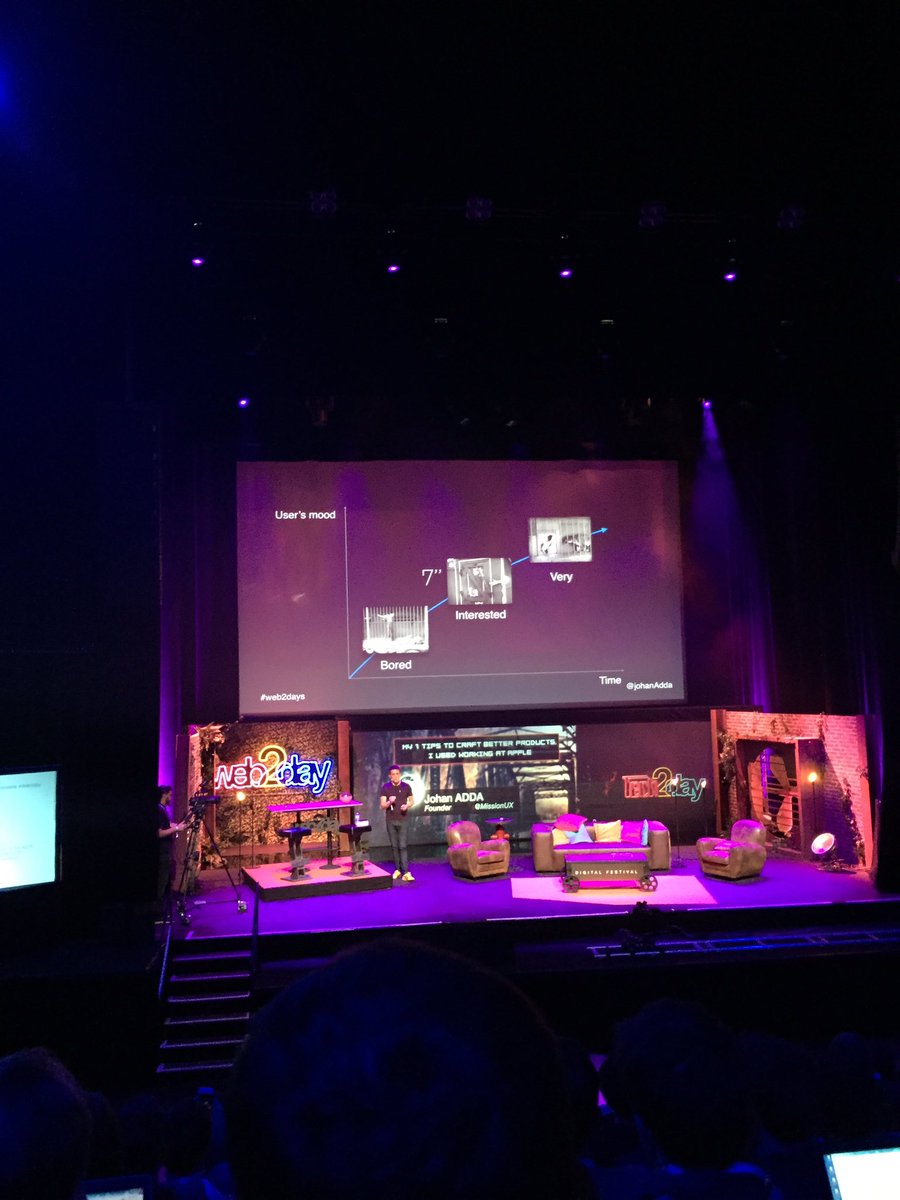 7 secondes pour suscité l'intérêt de l'utilisateur  #web2day #maxiw2d