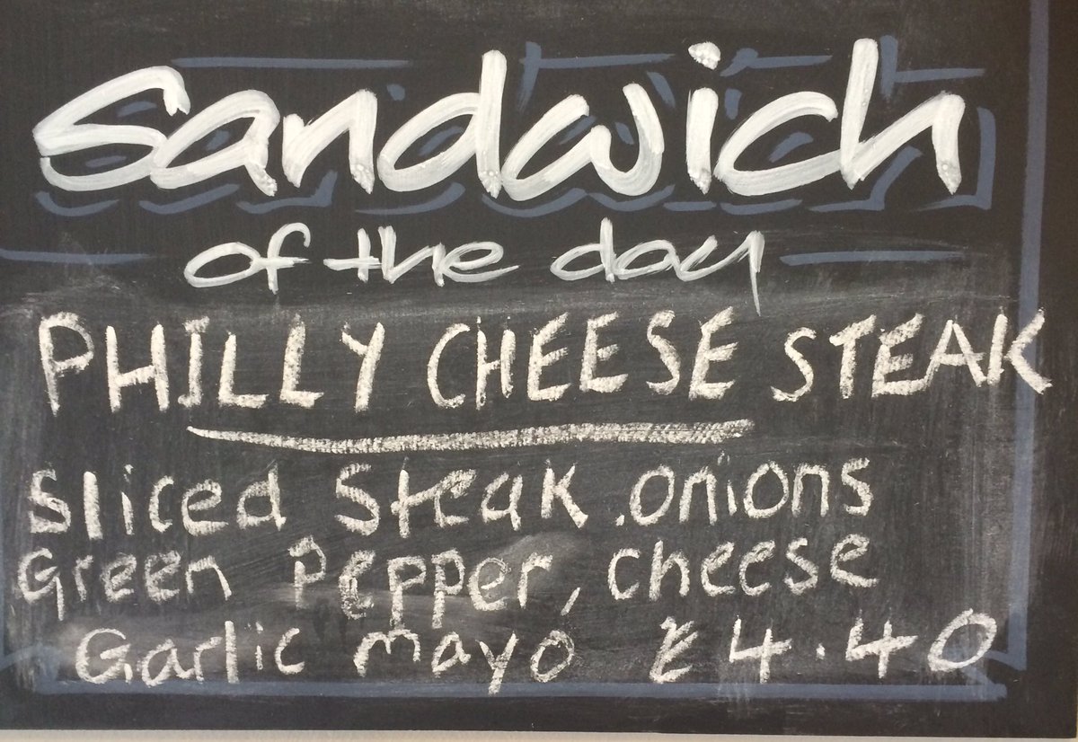 cornercafered's tweet photo. #lunchtime specials today. Philly cheese steak sub. Home made plate pies. Tom, feta basil pasta salad #Reddish https://t.co/Gxvkyzgkch