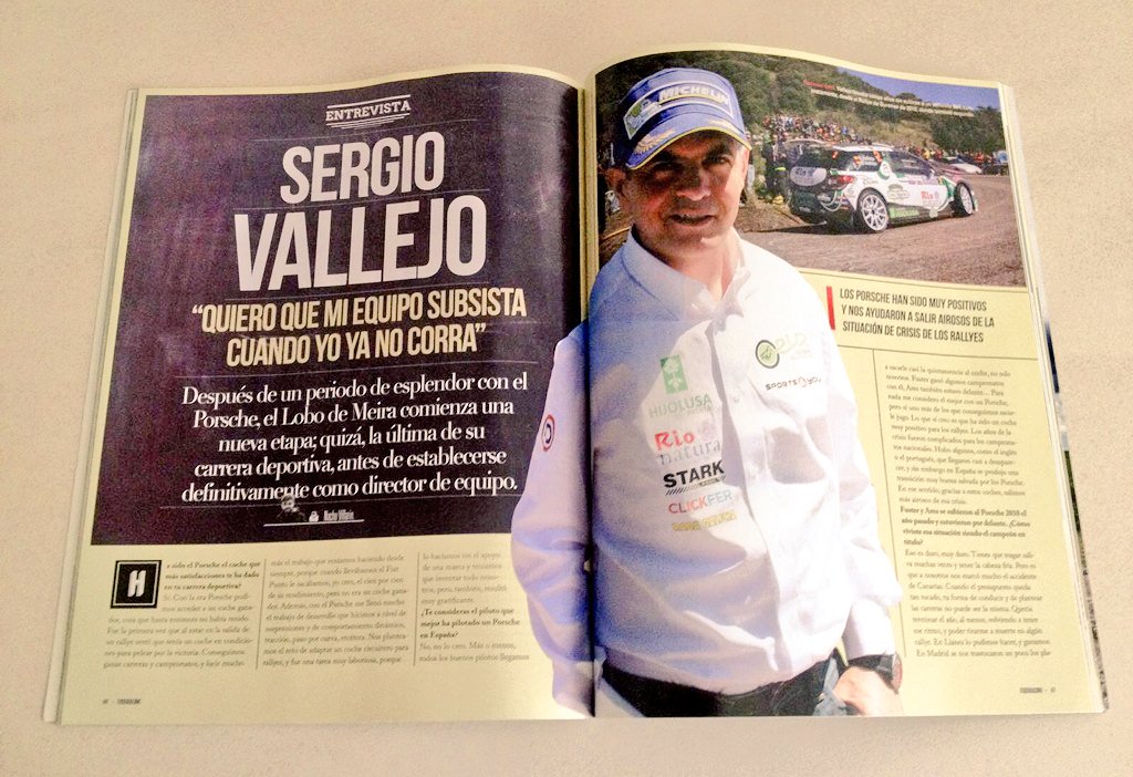 NachoVillarin's tweet photo. En el número 5 de #TodoRacing publico una entrevista a @sergiovallejof. Y un artículo de la Challenge @FOCUXTREME. https://t.co/sImve7NgpJ