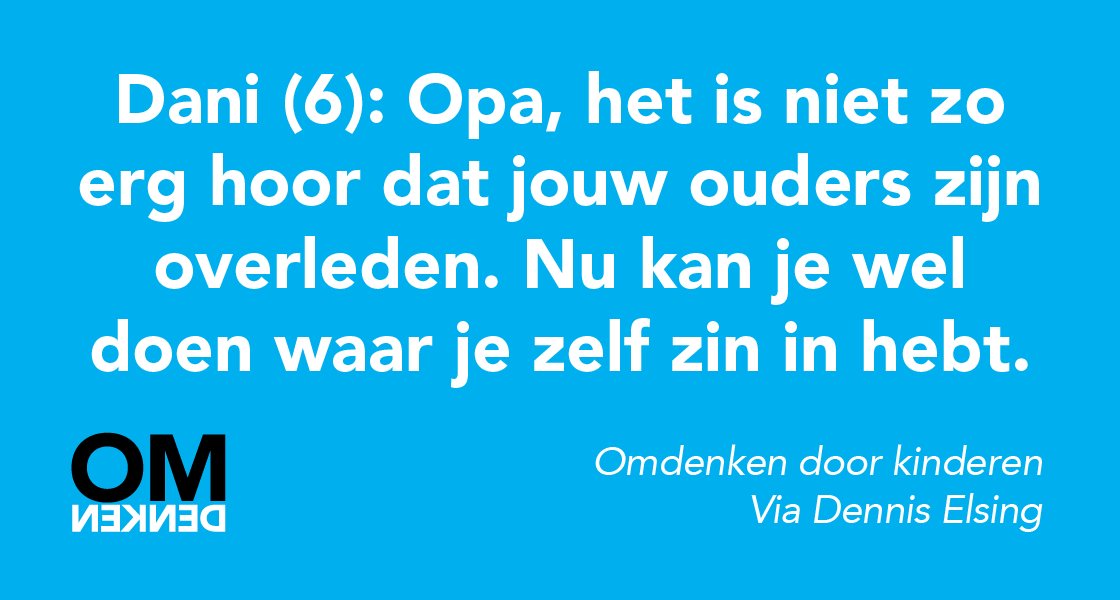Omdenken's tweet photo. Kinderen maken het allemaal net wat lichter. https://t.co/ankk8POCXi