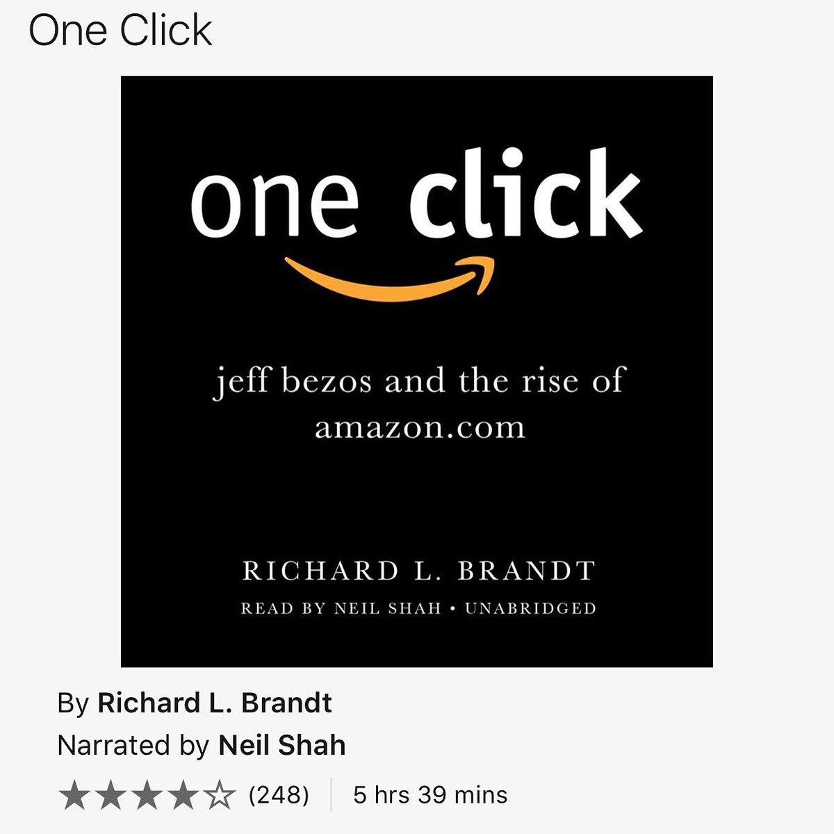 VipNino's tweet photo. It could've been better @BlackstoneAudio #OneClick #NeilShah #AudioBook #Unabridged #Done #Listen #Reading #Next https://t.co/CI4qduzgtm