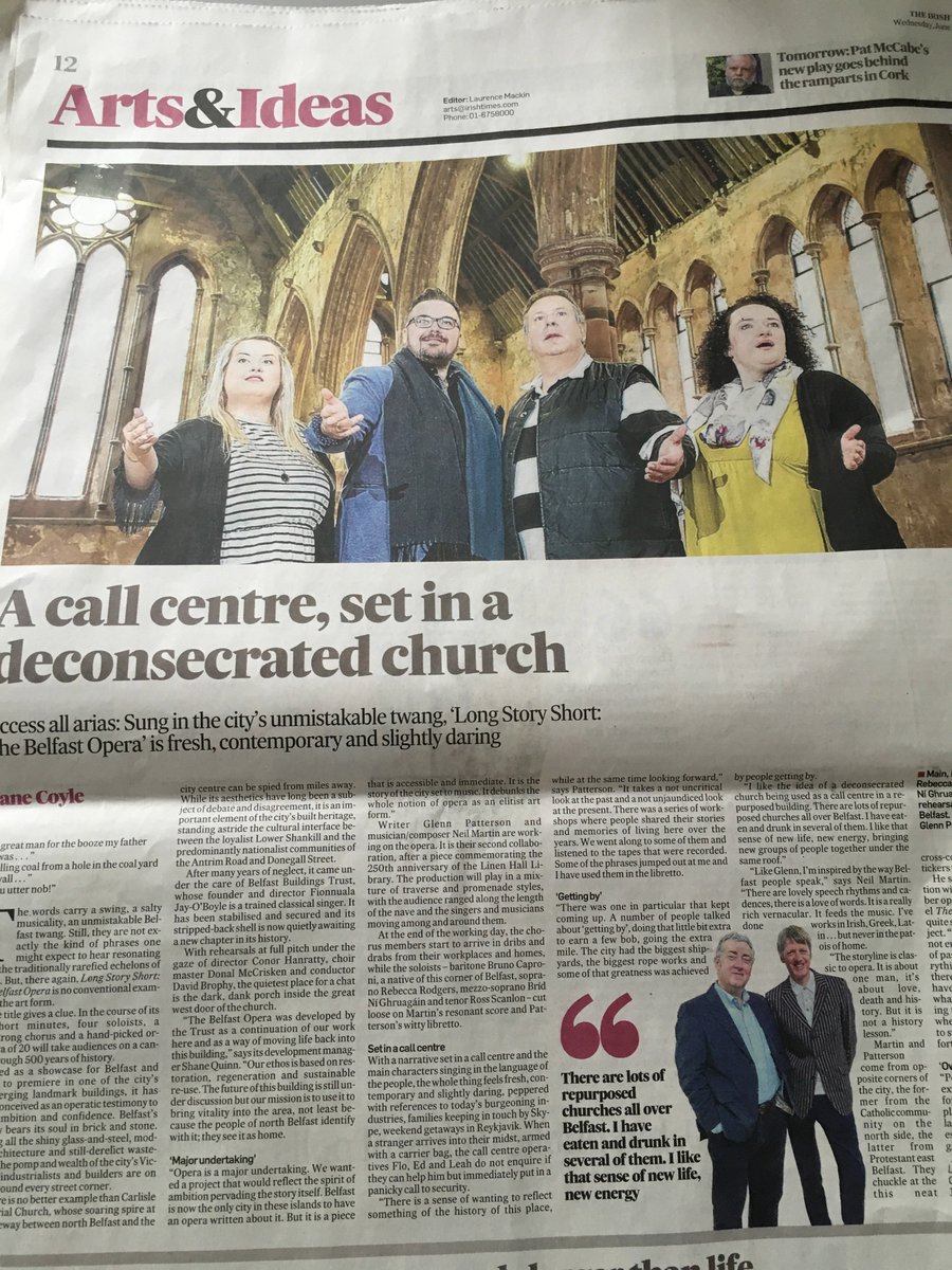 Great feature on <a href="/thebelfastopera/">Belfast Opera</a> this weekend in today's <a href="/IrishTimes/">The Irish Times</a> irishtimes.com/culture/music/…