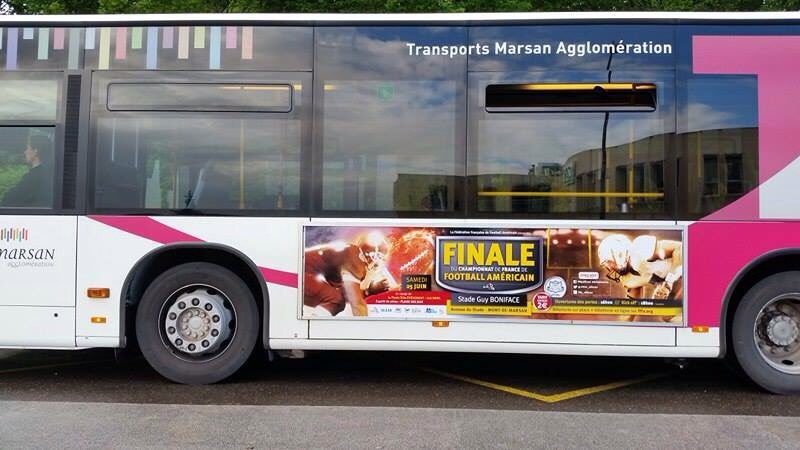 La Finale #EliteFootUS s'affiche dans la ville de Mont-de-Marsan et son agglomération ! 🏈