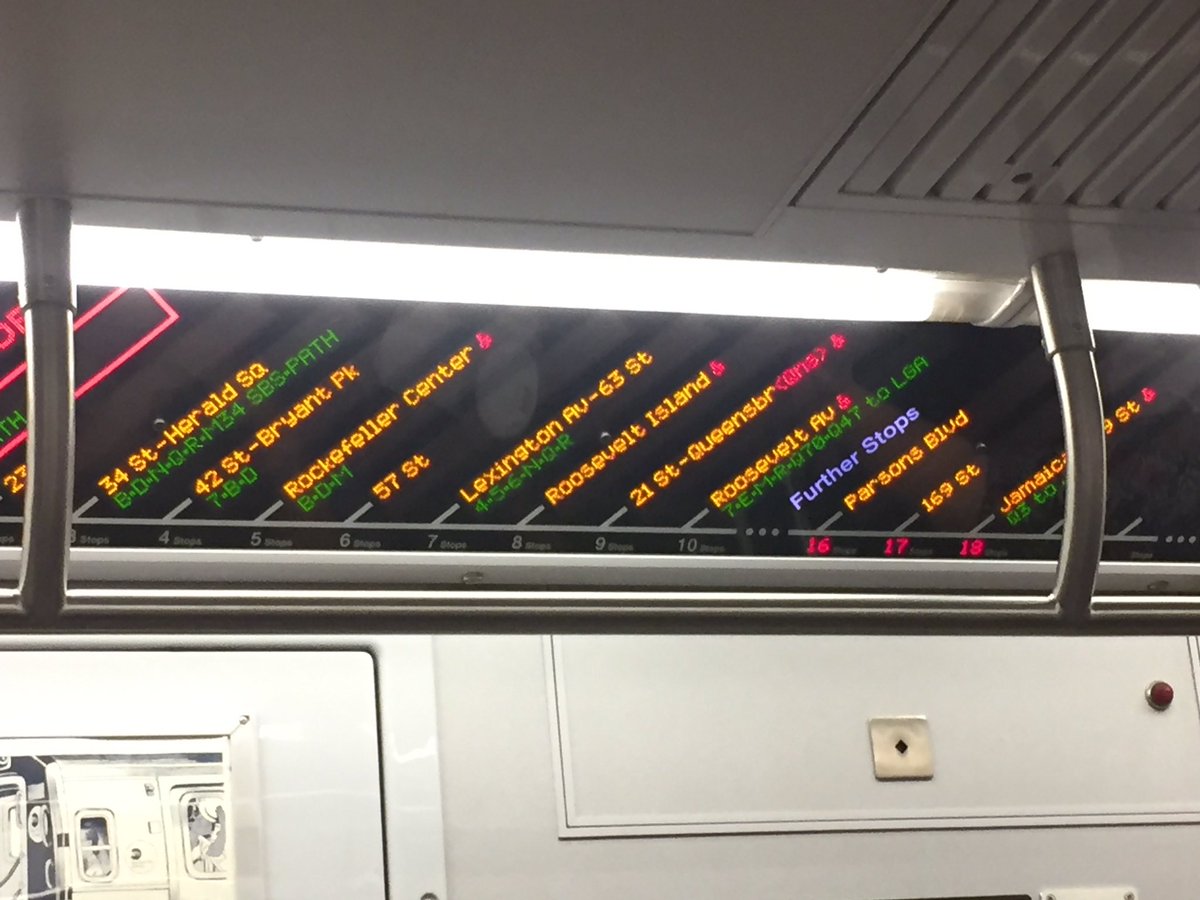 MarlowMoo's tweet photo. Thought this was cool on @MTA so you don't have to count how many stops you have left #NYC #moocation https://t.co/wnfD6hE36g