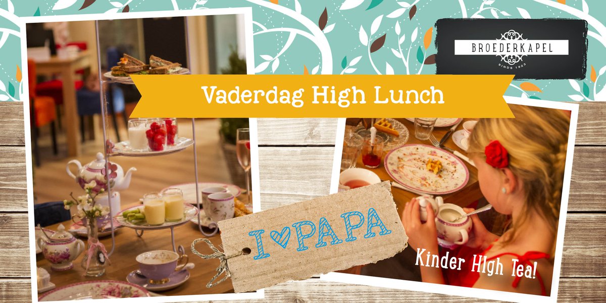 Broederkapel's tweet photo. Verras je vader met een High Lunch! Wij maken een tafel vol heerlijke hapjes, warm &amp; koud, zoet &amp; hartig!#vaderdag https://t.co/9RIBDBtw0q