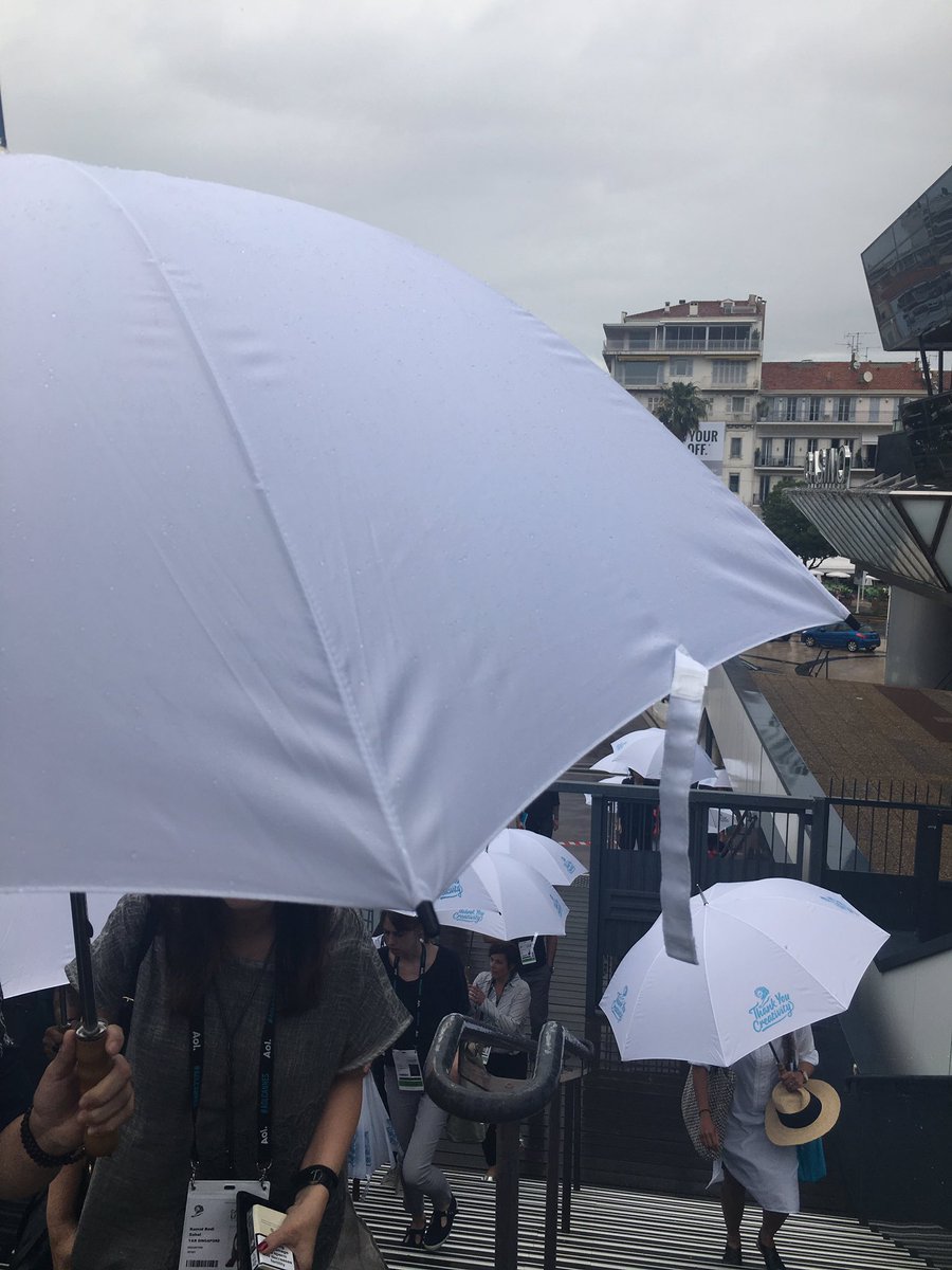 Good news for all the <a href="/Cannes_Lions/">LIONS | The Home of Creativity</a> jurors in their caves. It's raining. <a href="/OrangeLionsNL/">OrangeLions</a>