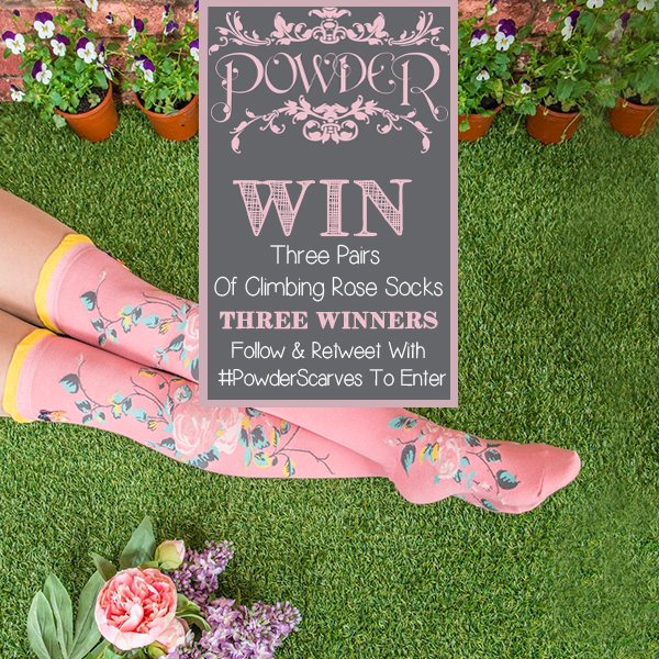 powder_uk's tweet photo. 24 HOURS LEFT FOR OUR #COMPETITION
#WIN 3 PAIRS OF SOCKS!
#FOLLOW &amp; #RT WITH #POWDERSCARVES
https://t.co/l5cdoi2b0j https://t.co/s68BxEsFxl