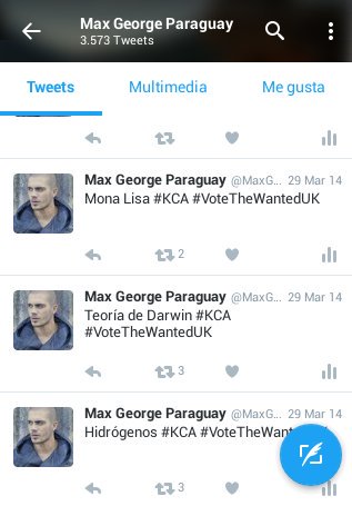 MaxGeorgePY's tweet photo. Así, cuando escribís sin sentido para rellenar tweets a la hora de votar a tu boyband. #TBT https://t.co/nXeJcCaz1k
