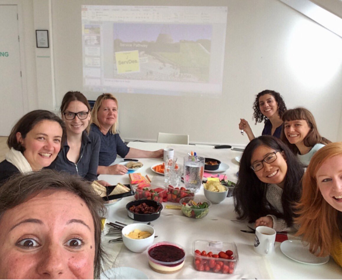 wearesnook's tweet photo. Lianne Simonse from Delft visiting & chat on her service pathways work - a friend made through #SevDes conference https://t.co/gsnPGl0isK