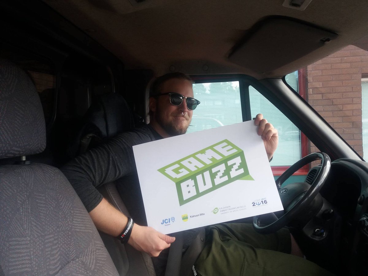 Ready to hit the road #kajaanibus #gamebuzz #jckajaani