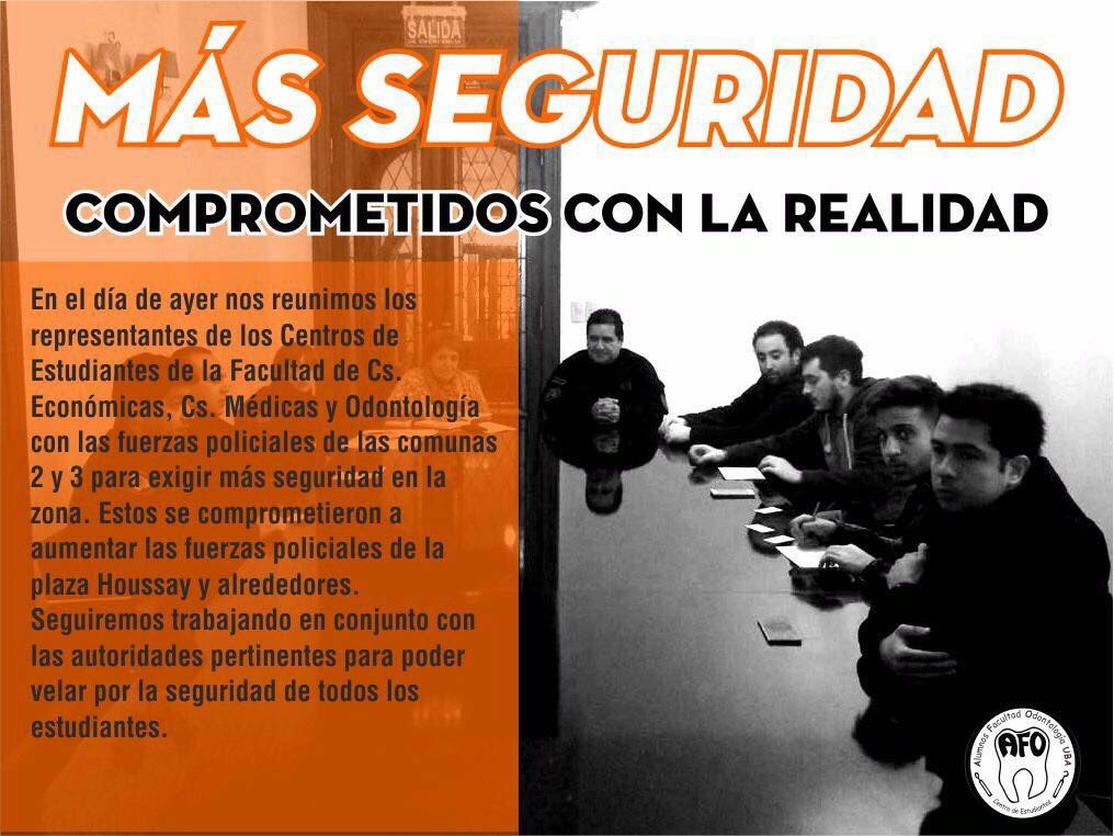 CEFO_UBA's tweet photo. #seguridad @odontoUBA https://t.co/7ZksNe8m5N