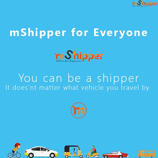 mShipperIndia's tweet photo. mShipper for Everyone..!!
Download #mShipper #MobileApp : https://t.co/0hzDBx2ig5
Register @ https://t.co/7YBGtFjntx https://t.co/uOjonhBUjL