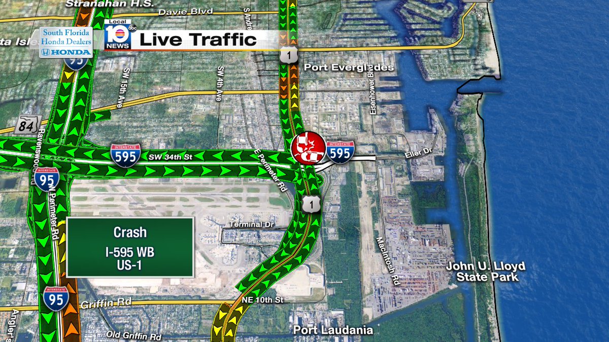 Crash on I-595 WB and US-1 #TRAFFIC https://t.co/DIb7S2LvEl