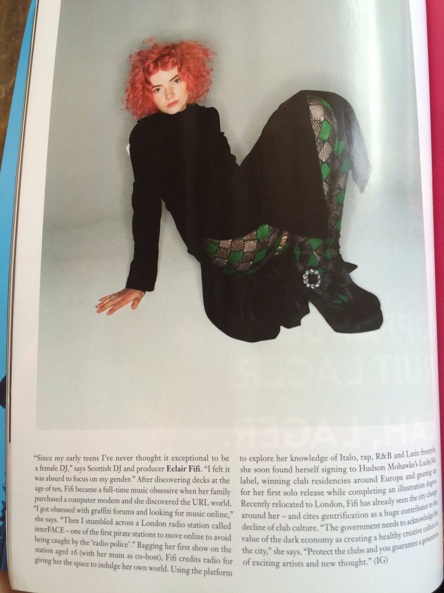 .<a href="/eclairfifi/">Eclair Fifi MP</a> in <a href="/Dazed/">Dazed</a> - 'protect the clubs and you guarantee a generation of exciting artists &amp; new thought'