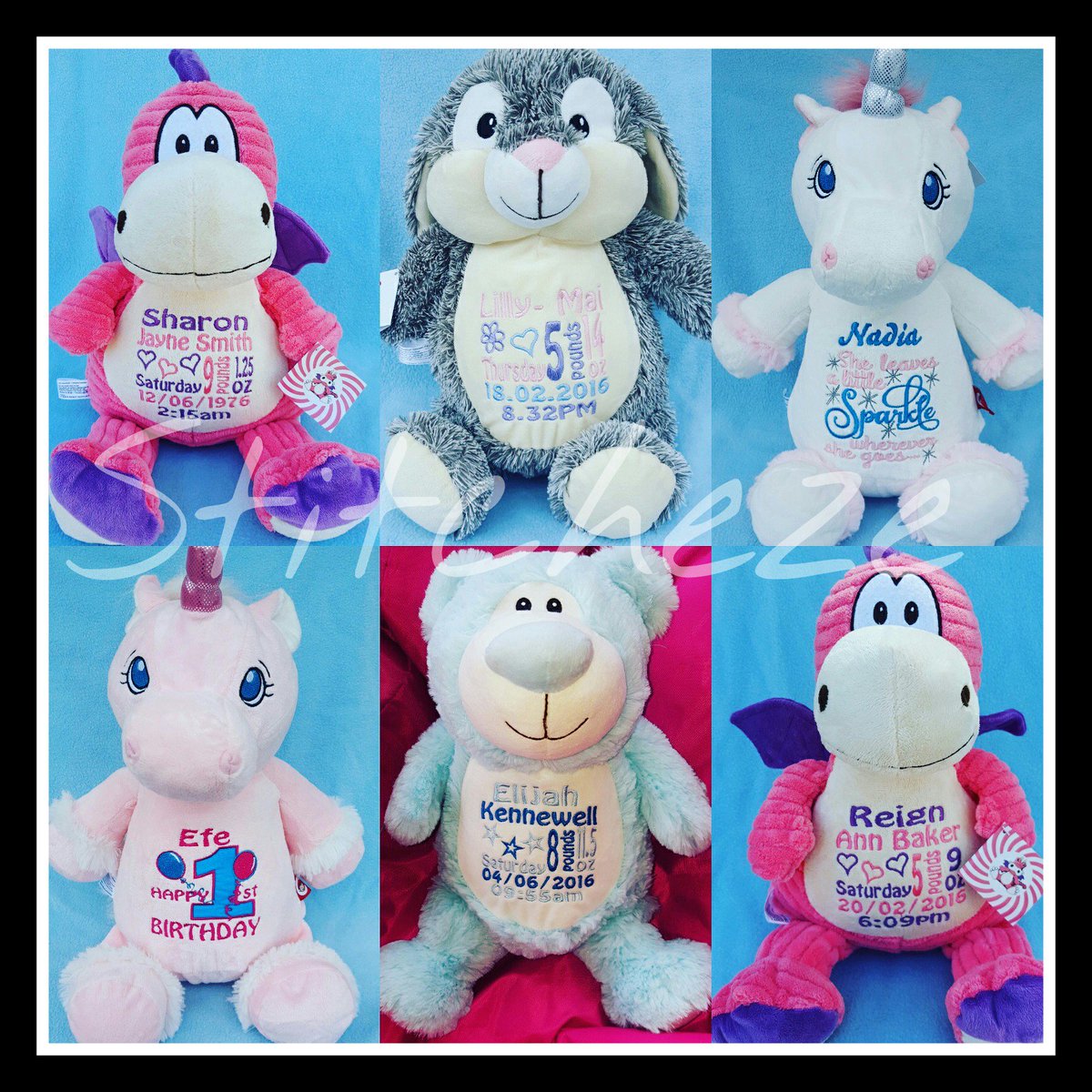 Stitcheze's tweet photo. Some of our recent @BabyCubbies makes.
#adorable #personalised #embroidery #gifts https://t.co/hEp3ZZL4UZ