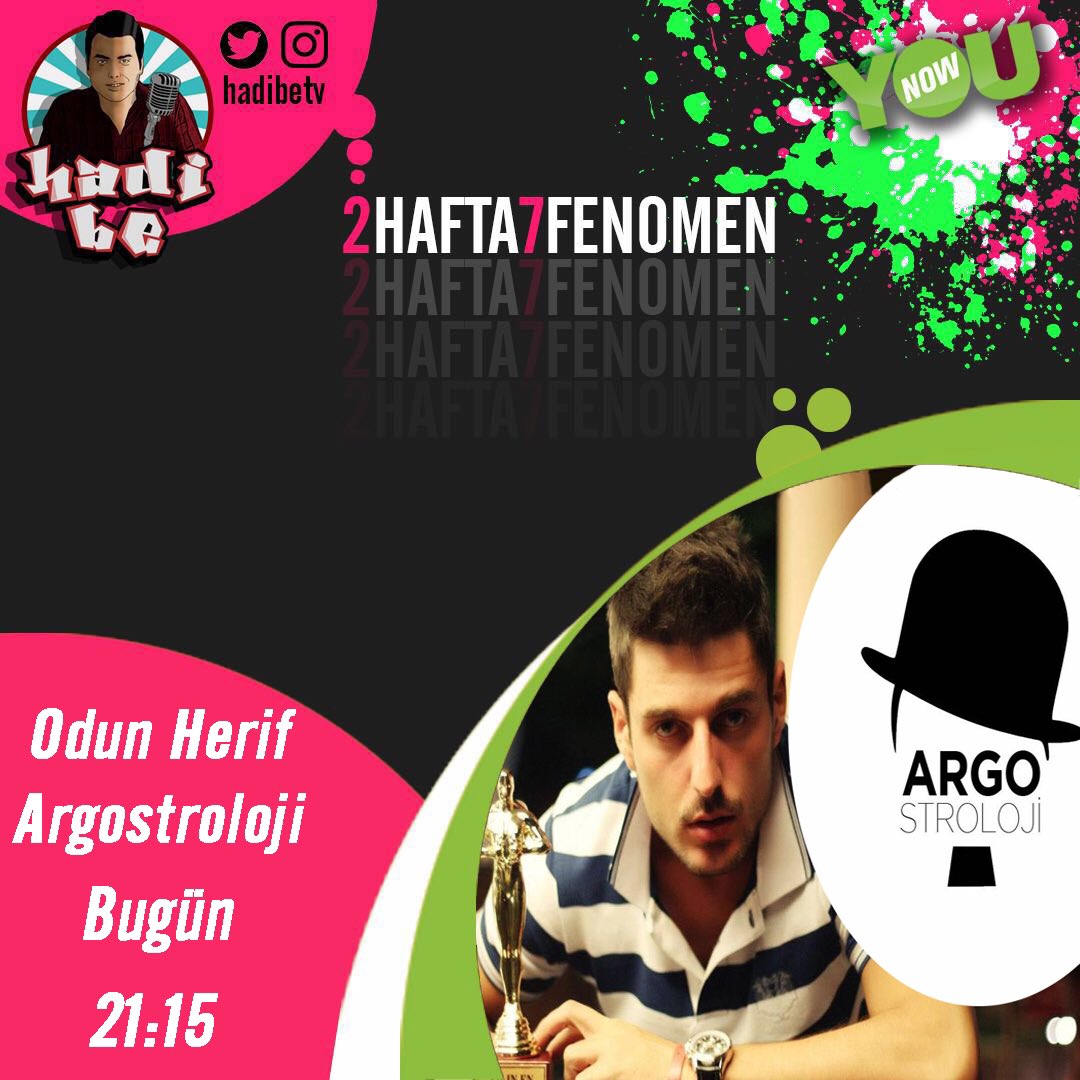 hadibetv's tweet photo. Hadi Be'de @emresaygitv'nın konuğu  @OdunHerif ve @Argostroloji olacak📢

YouNow "hadibetv" kanalına bekliyoruz😇 https://t.co/SCI12NrPER