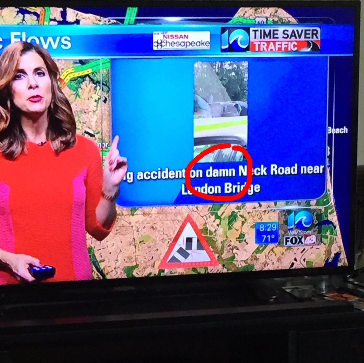 brrrrrandy's tweet photo. #oops 😂😂😂 @WAVY_News @WAVY_Weather https://t.co/2R7V7rSuc5