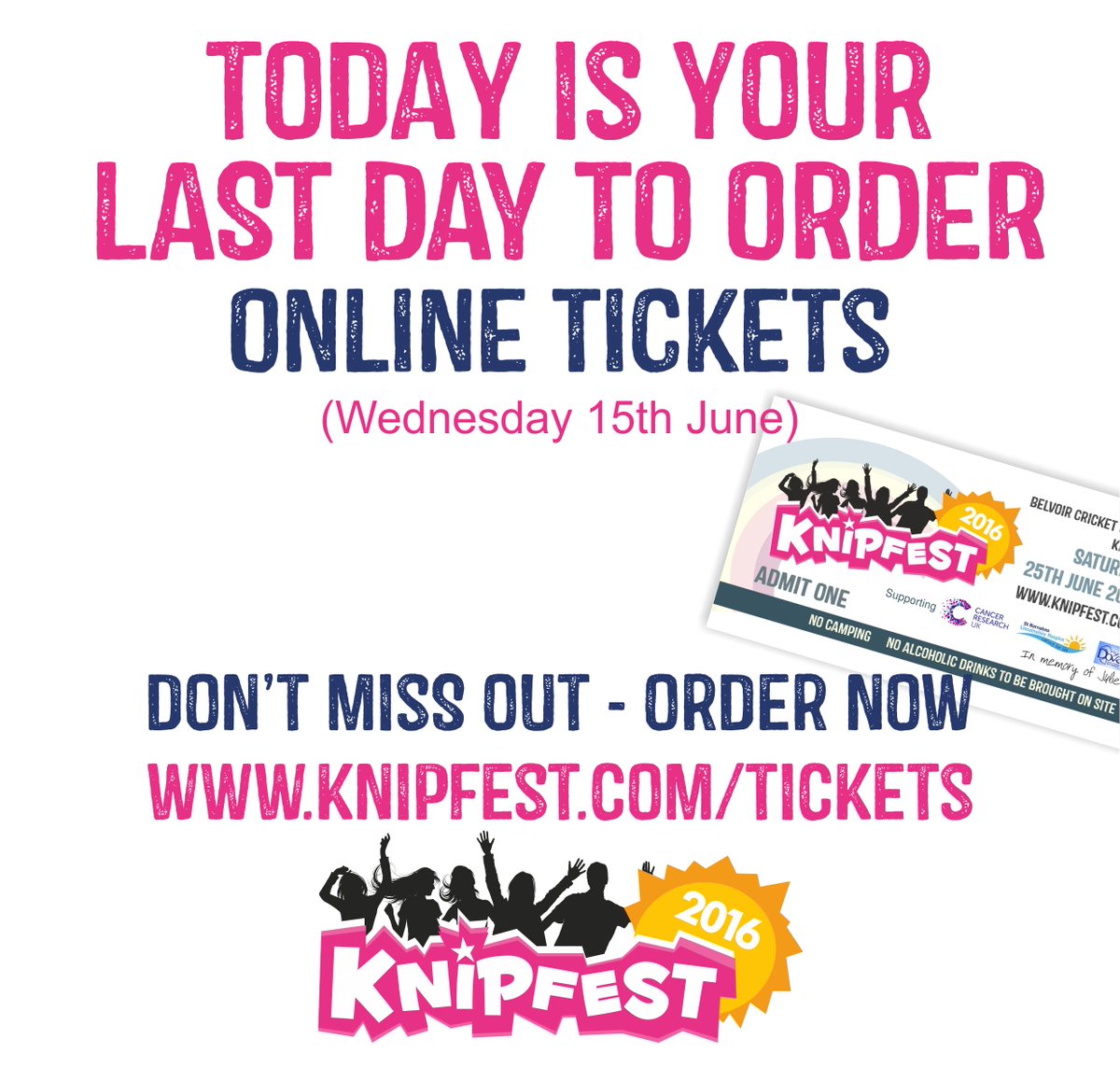 Knipfest's tweet photo. Last day for online ticket sales for @Knipfest 2016 - visit https://t.co/JM3nSyDjTD https://t.co/KmMQ0r5wlW