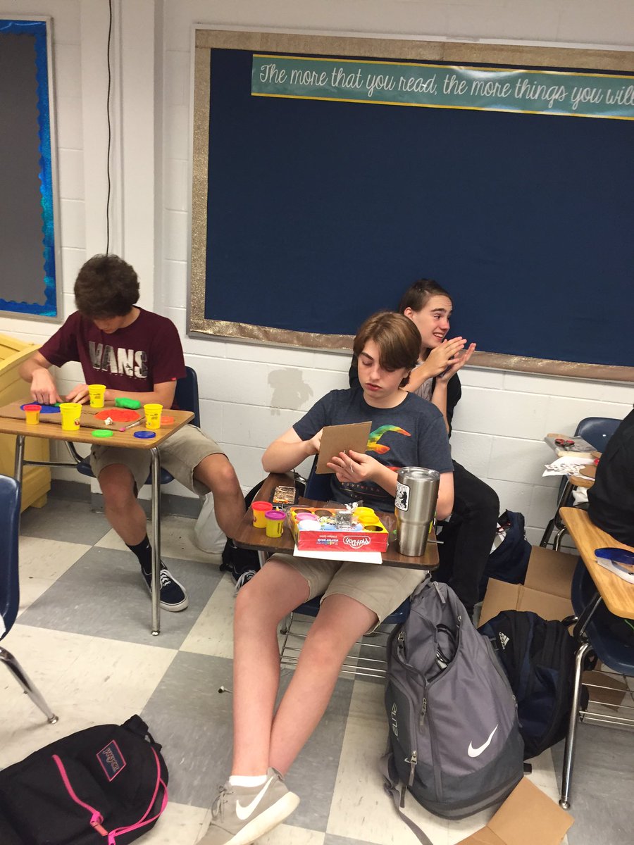 WeReadWell's tweet photo. Creations are starting for the A2 exam! They've learned lots while reading! #ohE2 #BookLove1pgr https://t.co/R8HwyGmc9L