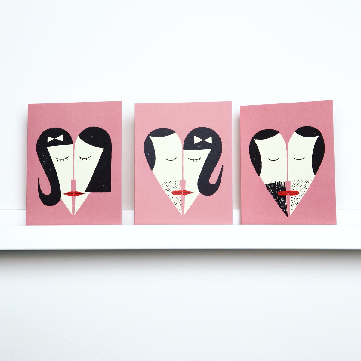 PaperoleMtl's tweet photo. ✌🏻️🌈 Pour la diversité de l'amour. #StandWithOrlando illustration #benoittardif #greetingcards #montreal #love https://t.co/Ah6robm0KY