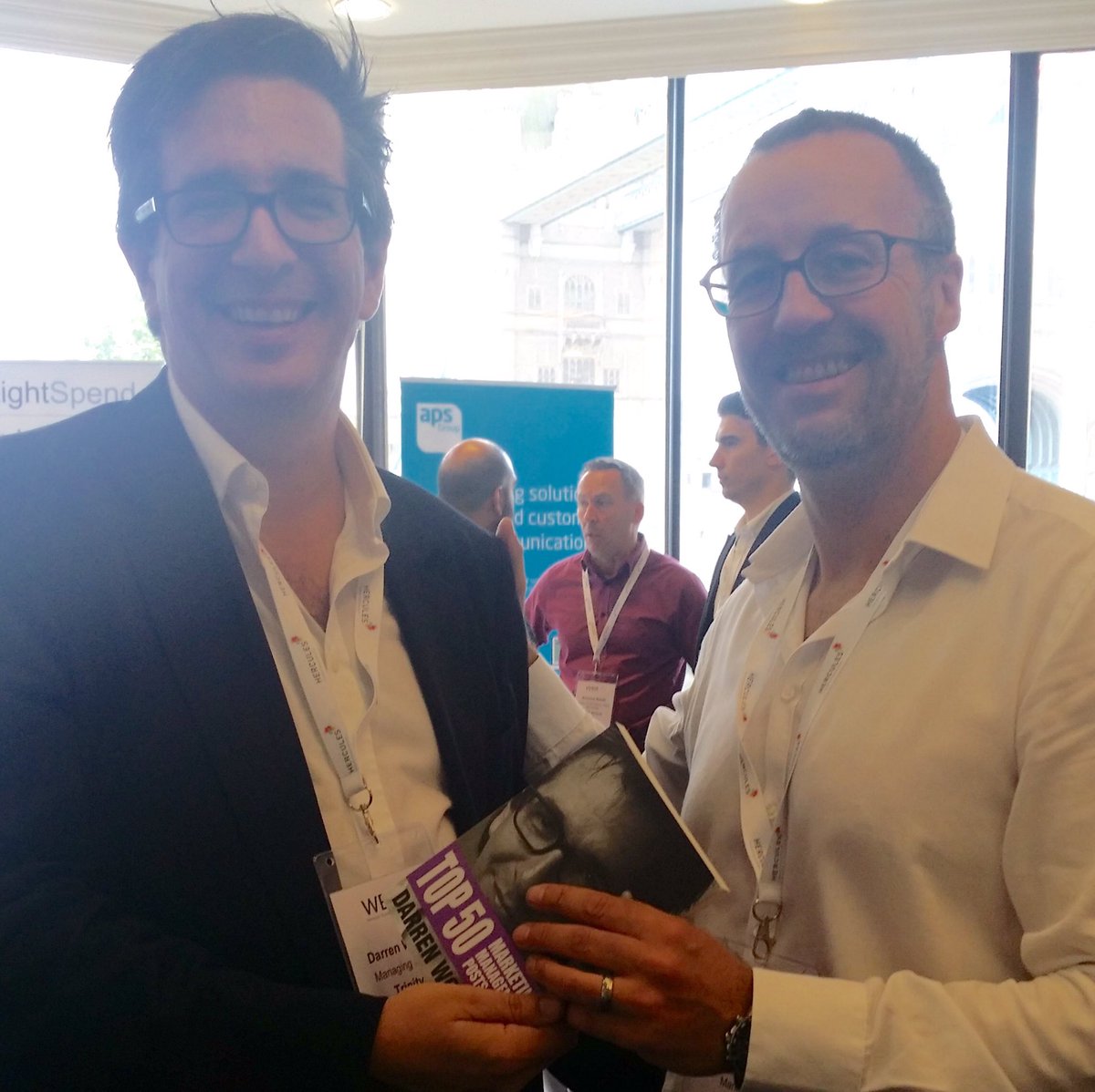 darrenp3's tweet image. Great to catch up Claus and share the latest Top 50 Marketing Management Book with you. #pcm16