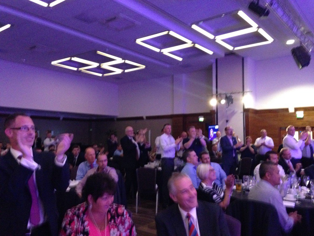 haylo_PR's tweet photo. Standing ovation for Matt Williams, Support Colleague of the Year #FirstBusAwards16 https://t.co/CBbEuyGqrr
