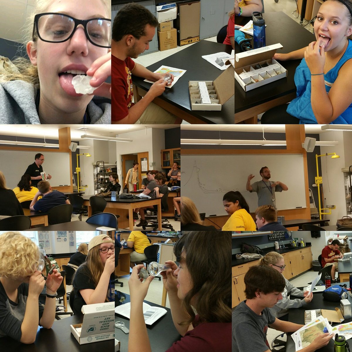 LearnStreamInt's tweet photo. Examining rocks Rocks!
#LearningStreams #LickTheRock
@hiramcollege https://t.co/6cbzN4Q2LX