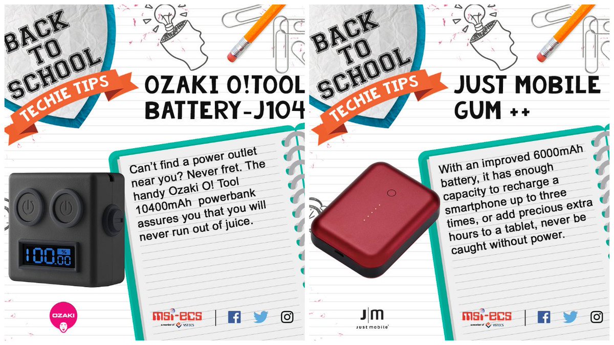 vstecs's tweet image. Stay charged. You don’t have to miss out on anything. 
#TechieTips