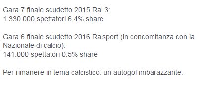 parallelecinico's tweet photo. Crollo degli spettatori tv per la finale Scudetto 2016. Ma va?
#SerieAtipo https://t.co/4MtE2cJfcK