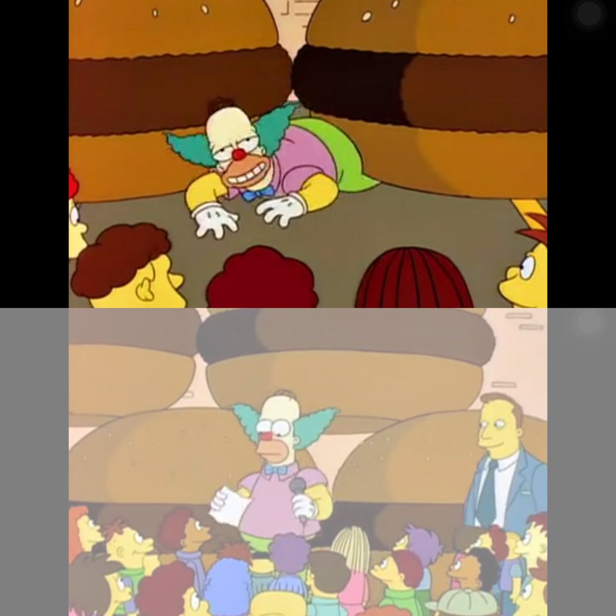 js_jh_bless's tweet photo. He is Homer ～not Krusty😂😂exactly the same～ https://t.co/nwwVJXpB0y