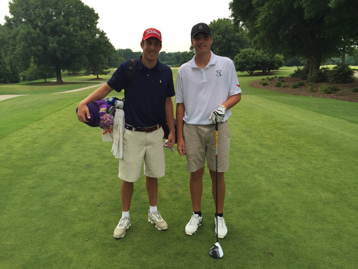 tarheelgolf's tweet photo. TGF Jimbo Stanley and Thomas Setzer @ the Greensboro Country Club "Farm" course https://t.co/mw3o9KJnuU