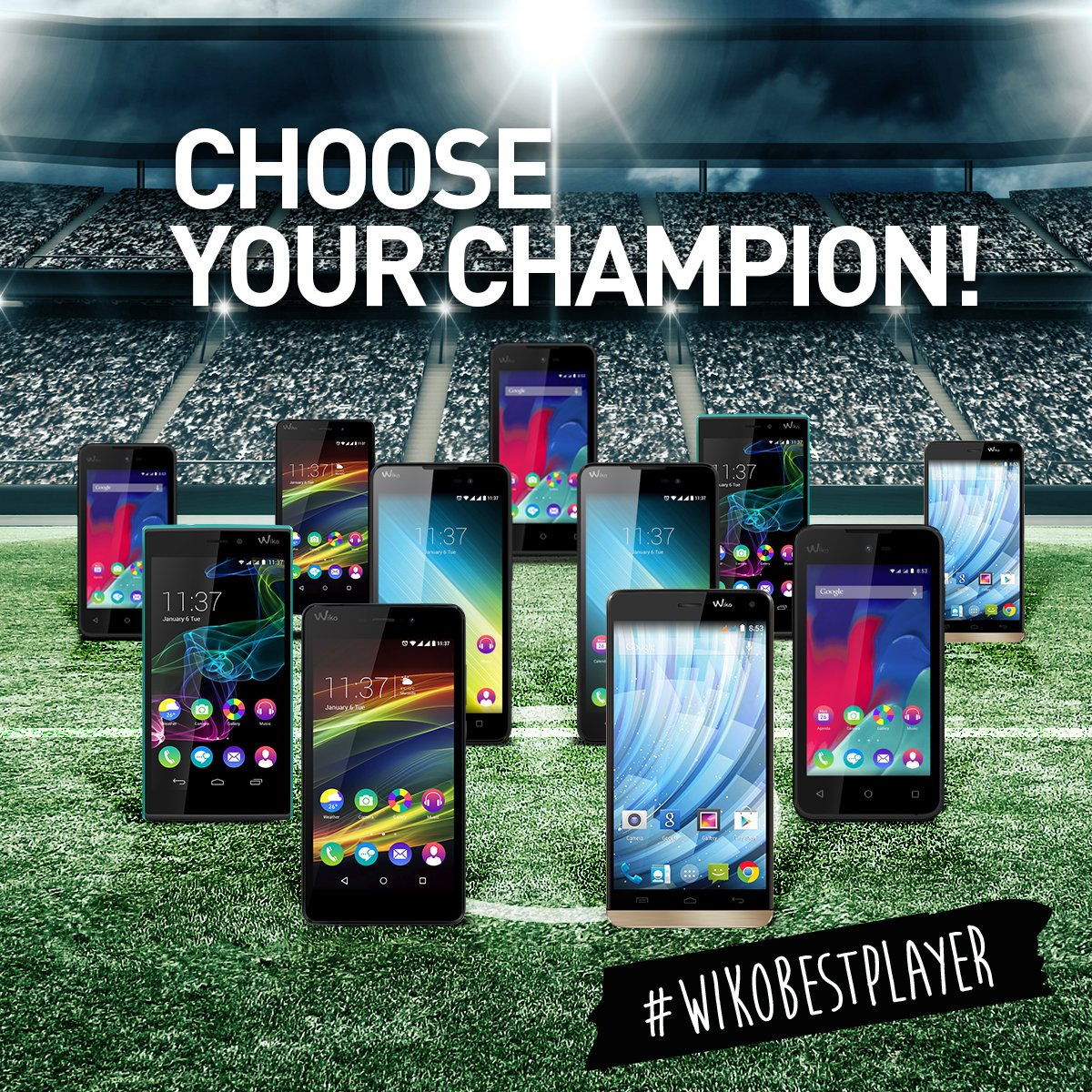 WikoNigeria's tweet photo. In a team, each football player has his own strengths. Wiko smartphones make a wonderful team! #wikobestplayer https://t.co/beGDdbwgAO