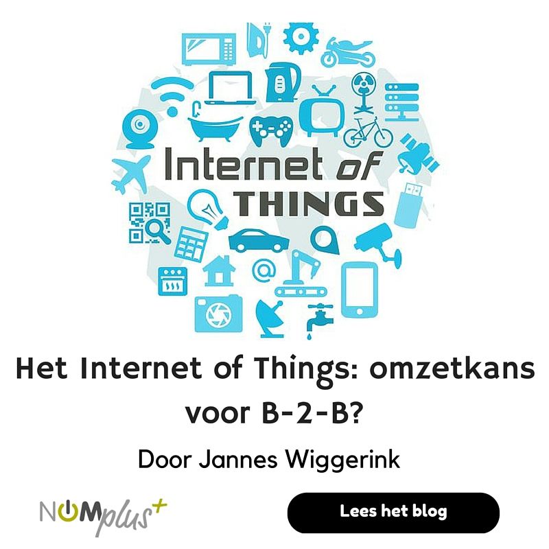 NVNOM's tweet photo. Het Internet of Things: omzetkans voor B-2-B’? Lees het blog van @jwiggerink op NOMplus https://t.co/TpdPNEYL7G https://t.co/b36oiPE9r5