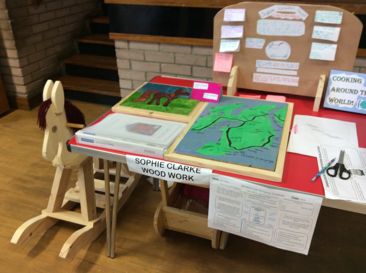 Graphic design, Car making, Baking and Woodwork all represented at the fair...