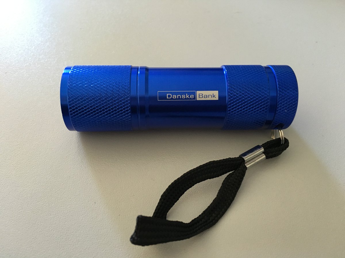 Check out these fab branded torches we supplied Danske Bank.