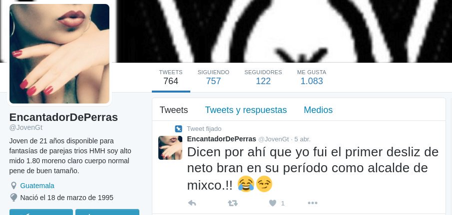 El_Mixqueno's tweet photo. Neto Bran preguntándose por que @JovenGt cerro su cuenta  #Mixco https://t.co/pfaQGHKlDC