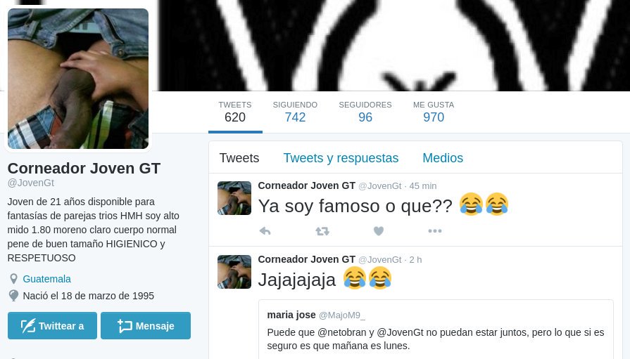 El_Mixqueno's tweet photo. Neto Bran preguntándose por que @JovenGt cerro su cuenta  #Mixco https://t.co/pfaQGHKlDC