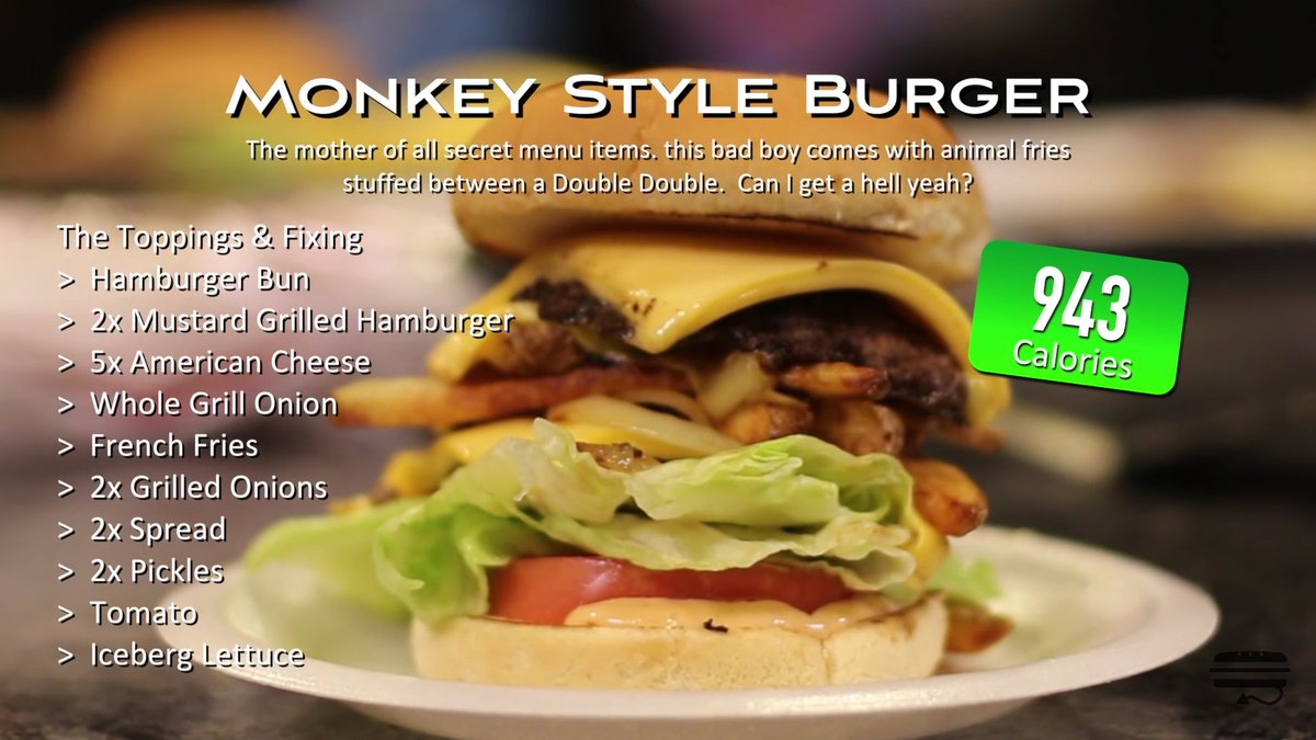 suckmykurkula's tweet image. Next time I go to In-N-Out, I'm getting this secret menu burger.

#MonkeyStyle