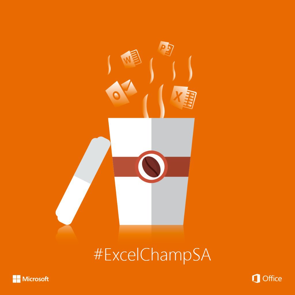 MicrosoftSA's tweet photo. Get your coffee from @Starbucks_SA and get ready for the Q&amp;A with our #ExcelChampSA at 09:30 @Corne1984 https://t.co/U4HkTfVWel