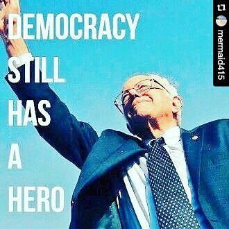BayArea4Bernie's tweet photo. MY HERO! #feelthebern #caprimary #bernieorbust #berniesanders #millenialsforbernie #babes4bernie #stillsanders #mar… https://t.co/jE3wS8EcIx