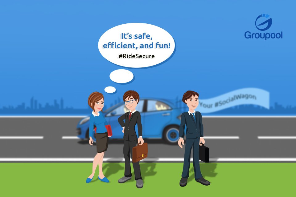 groupool_in's tweet image. Our #RideSecure feature allows you to have a safe #journey with like-minded #office individuals #Carpool #Groupool
