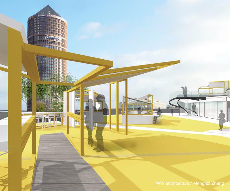 gerardcollomb's tweet photo. Buvette, toiture-jardin : le parking LPA #PartDieu des Halles va devenir l'un des plus beaux rooftops de #Lyon ! https://t.co/GSjR8tOYmT