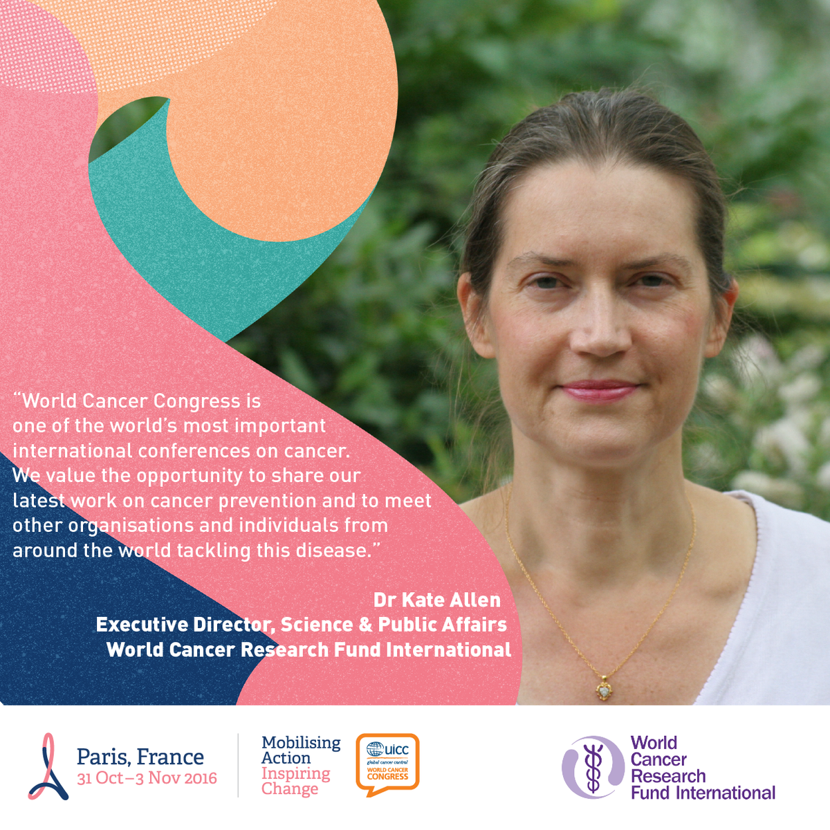 Pleased to welcome <a href="/wcrfint/">WCRF International</a> among the 2016 #CancerCongress exhibitors. Discover more on worldcancercongress.org/global-village…