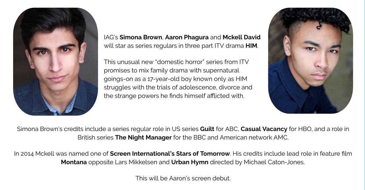 Fionn Updates On Twitter Him Simona Brown Aaron Phagura And Mckell David Are Also On The Cast List For Him