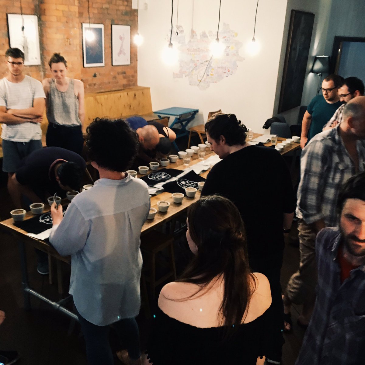 AncoatsCoffeeCo's tweet image. Last night's El Salvador Quality Competition cupping at Takk showcasing the 24 best coffees from this year's harvest
