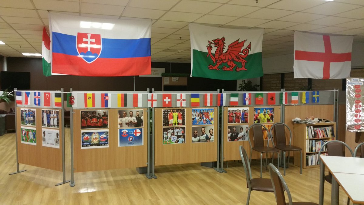 Avonmouths canteen in full euro spirit with all 24 national flags <a href="/AvonmouthDC/">Tesco Avonmouth</a> @tfloudy <a href="/AndyWoolfenden/">Andrew Woolfenden</a> @itip70