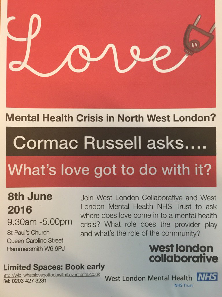 CormacRussell's tweet photo. In discussion abt mental health beyond limits of institutions: what's love got to do with it? ABCD everything really https://t.co/3XJnVg4kh3